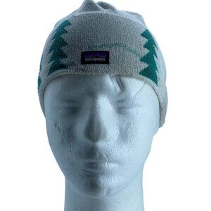 Patagonia Knit Bear Beanie Hat Cap Toque Trees Mountains Design Gorpcore Granola